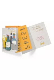 Karnet B6 DK-863 Urodziny męskie. Wymienne cyfry