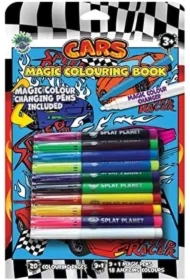 Książeczka z magicznymi mazakami Auta