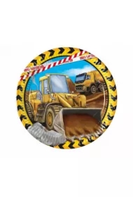 Talerzyki papierowe Construction 23cm