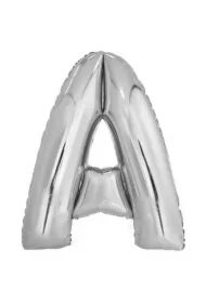 Balon foliowy litera A srebrna