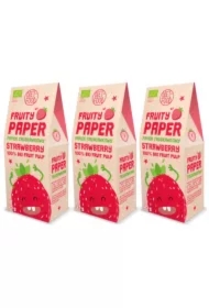 Papier owocowy - truskawka 100% Zestaw