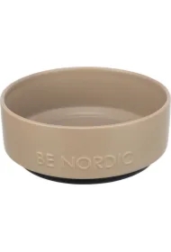 Be Nordic, miska, dla psa, taupe, ceramika/guma, o 18 cm