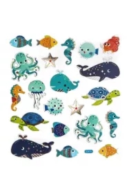 Naklejki Podwodny świat 21 szt