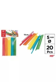 Patyczki drewniane kolorowe 5mm 20 szt