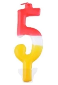 Świeczka urodzinowa Party Time Cyfra 5 D9905-5