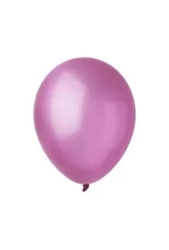 Balony metaliczny jasny róż 28 cm