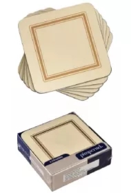 Podkładki kremowe 10,5x10,5mm 6 szt