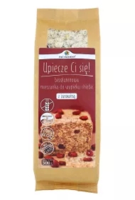 Mieszanka do wypieku chleba z żurawiną bez dodatku cukrów bezglutenowa