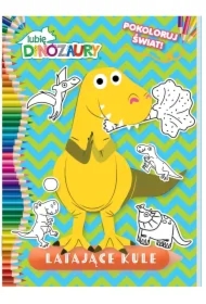 Latające kule. Lubię Dinozaury. Pokoloruj świat