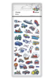 Naklejki wypukłe miękkie pojazdy mix