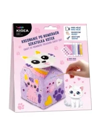 Kreowanie po numerach szkatułka kotek KIDEA