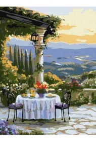 Malowanie po numerach - Malownicza kolacja