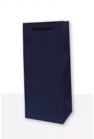 Torebka prezentowa jednobarwna koniak granatowa