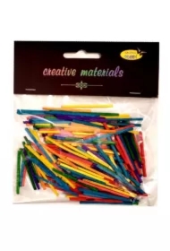 Zapałki kolorowe 4cm 18g ok.250 szt