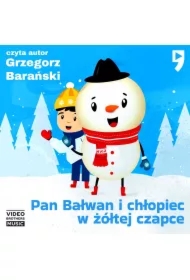 Pan Bałwan i chłopiec w żółtej czapce