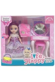 Lalka z toaletką i akcesoriami