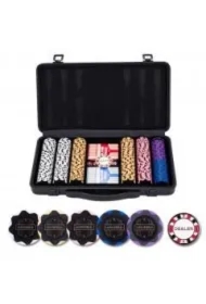 Zestaw pokerowy 300 żetonów bez nominałów 14g