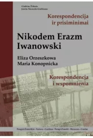 Nikodem Erazm Iwanowski: korespondencja i wspomnienia (Eliza Orzeszkowa, Maria Konopnicka)
