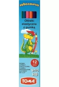 Ołówek niełamliwy HB z gumką