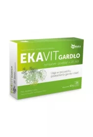 Ekavit Gardło Tymianek i Podbiał 20 ziół - suplement diety