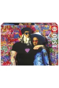 Puzzle 1500 el. Leo i Lisa, TV Boy