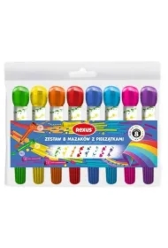 Mazaki z pieczątkami 8 szt