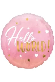 Balon foliowy Hello World