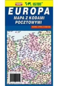 Europa 1:5 200 000 mapa z kodami pocztowymi