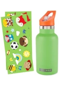 Butelka termiczna z naklejkami 380ml zielona