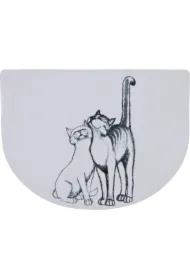 Podkładka pod miski Pussy Cat 40 x 30 cm półokrągła