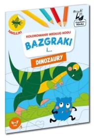 Bazgraki i... dinozaury. Kolorowanie według kodu. Kapitan Nauka