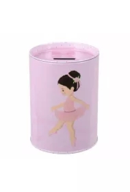 Skarbonka metalowa okrągła Balerina