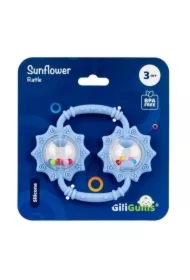 Grzechotka Słoneczniki niebieska