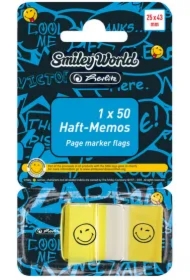 Karteczki samoprzylepne 25x43/50k - Smiley World, 1 szt (11309119)