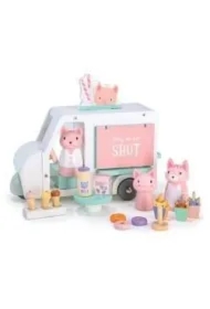 Wóz z mlecznymi koktajlami i lodami rodzina Kitty