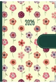 Kalendarz 2026 dzienny Natura Kwiatki kremowe