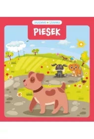 Układanka szukanka. Piesek