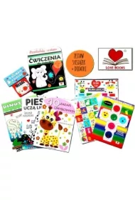 Przedszkole w domu. Ćwiczenia dla maluszka. Zestaw 3 książek z dodatkami