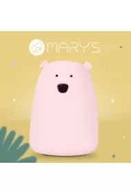 Lampka nocna LED RGB+WW + R/C miś duży różowy