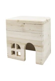 Domek dla gryzoni, jasne drewno, 15 x 12 x 15cm
