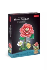 Puzzle 3D Bukiet kwiatów Kamelie