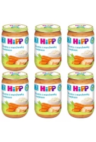 Risotto z marchewką i indykiem po 7. miesiącu zestaw