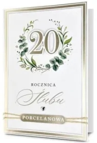 Karnet Rocznica ślubu 20