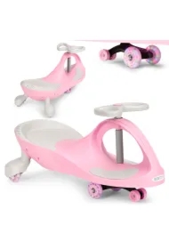 Jeździk grawitacyjny pojazd dla dzieci koła LED różowy