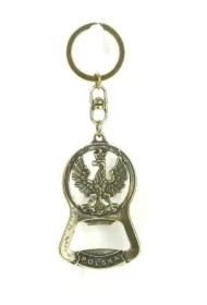 Brelok metalowy otwieracz z orłem 6cm