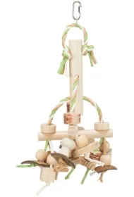 Zabawka drewniana dla ptaków, 31 cm