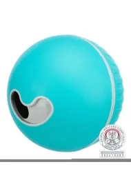 Piłka na przysmaki, dla psa, niebieska, plastik/TPR, 7, 5 cm