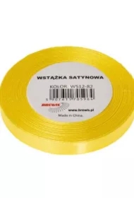 Wstążka satynowa kanarkowy