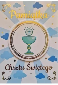 Karnet Chrzest chłopiec