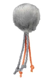 Piłki pluszowe z dzwonkiem i sznurkami